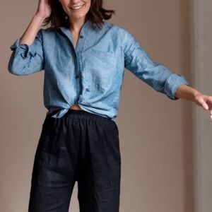 Sotela linen button down shirt